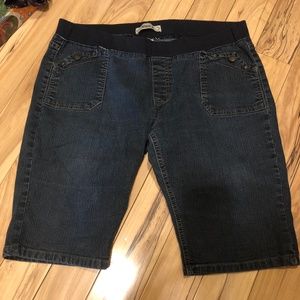 Denim shorts xl with elastic waist